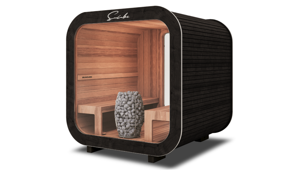 Suncube M Suncube Sauna Modell M als individuelle Gartensauna im Garten